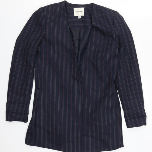 Koton Womens Blue Striped  Jacket  Size 6