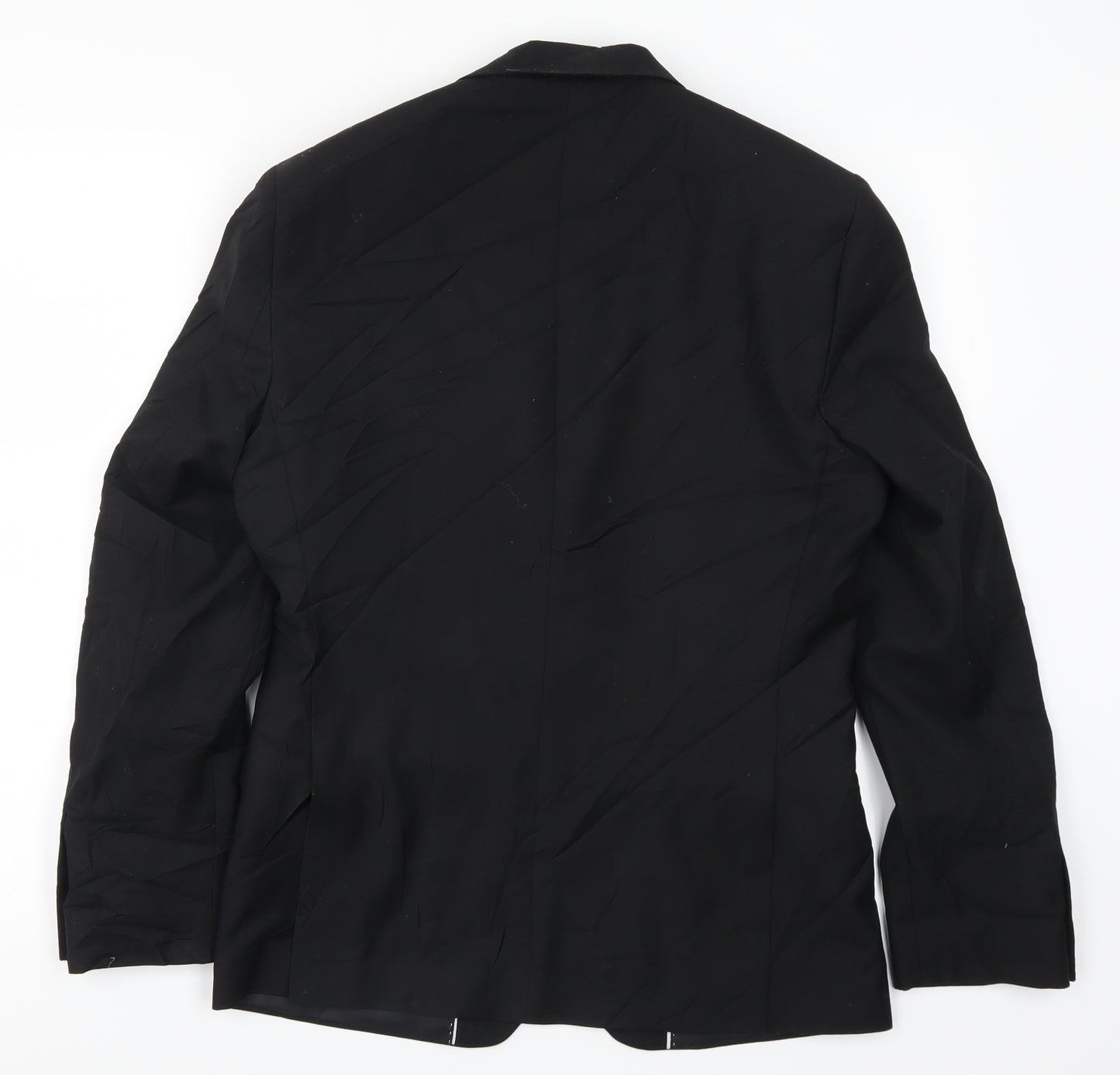 Red Herring Mens Black   Jacket Suit Jacket Size 36