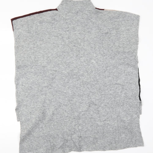 River Island Womens Grey Geometric  Pullover Jumper Size 10