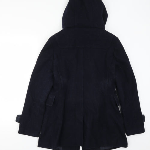 Therapy Womens Blue   Pea Coat Coat Size 10