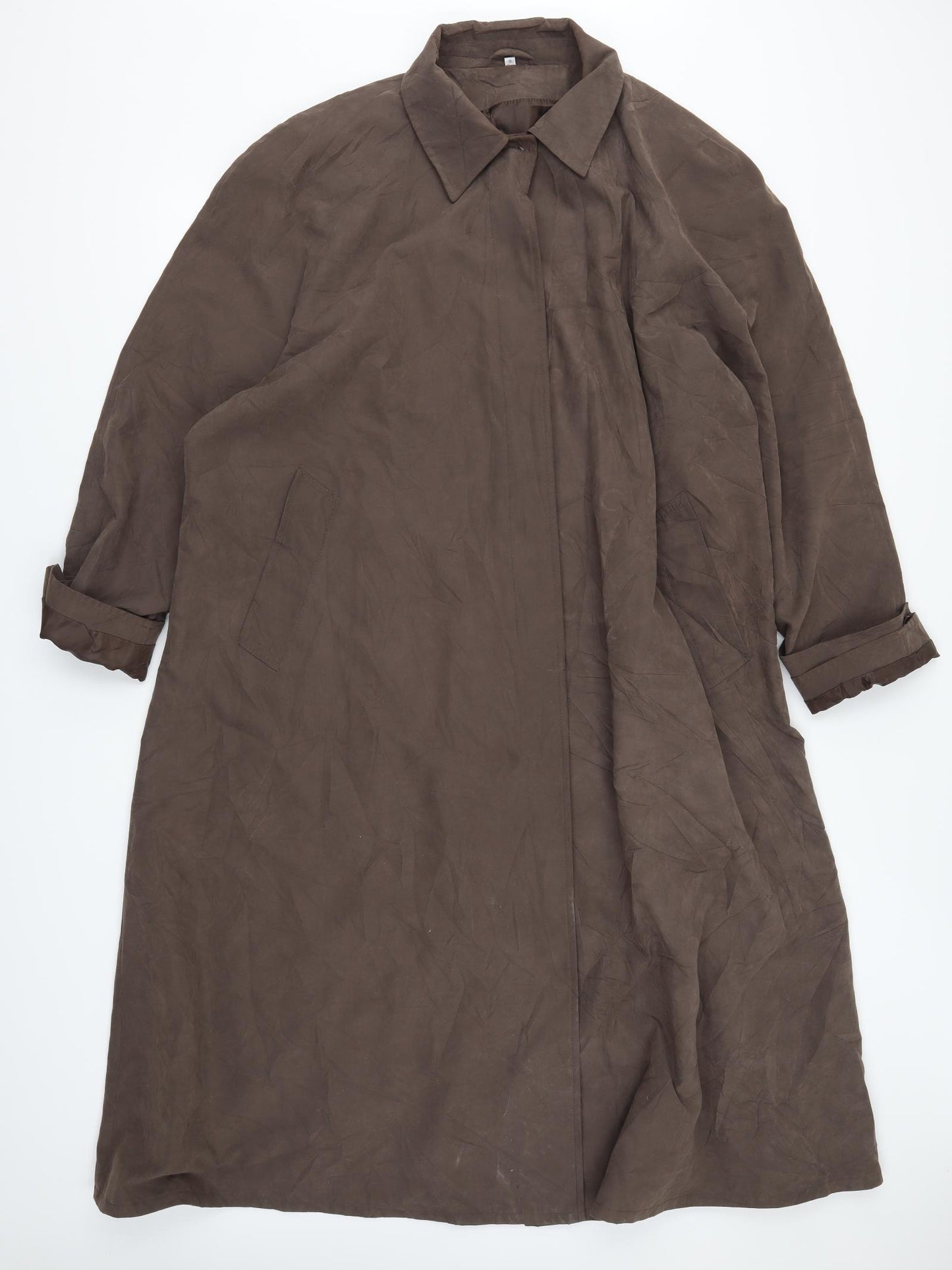Preworn Womens Brown   Overcoat Coat Size 26