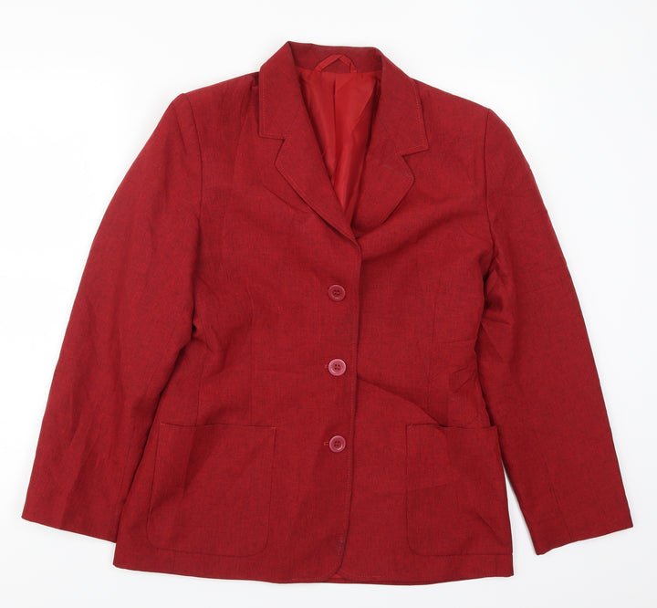 NEXT Womens Red Jacket Suit Jacket Size 12