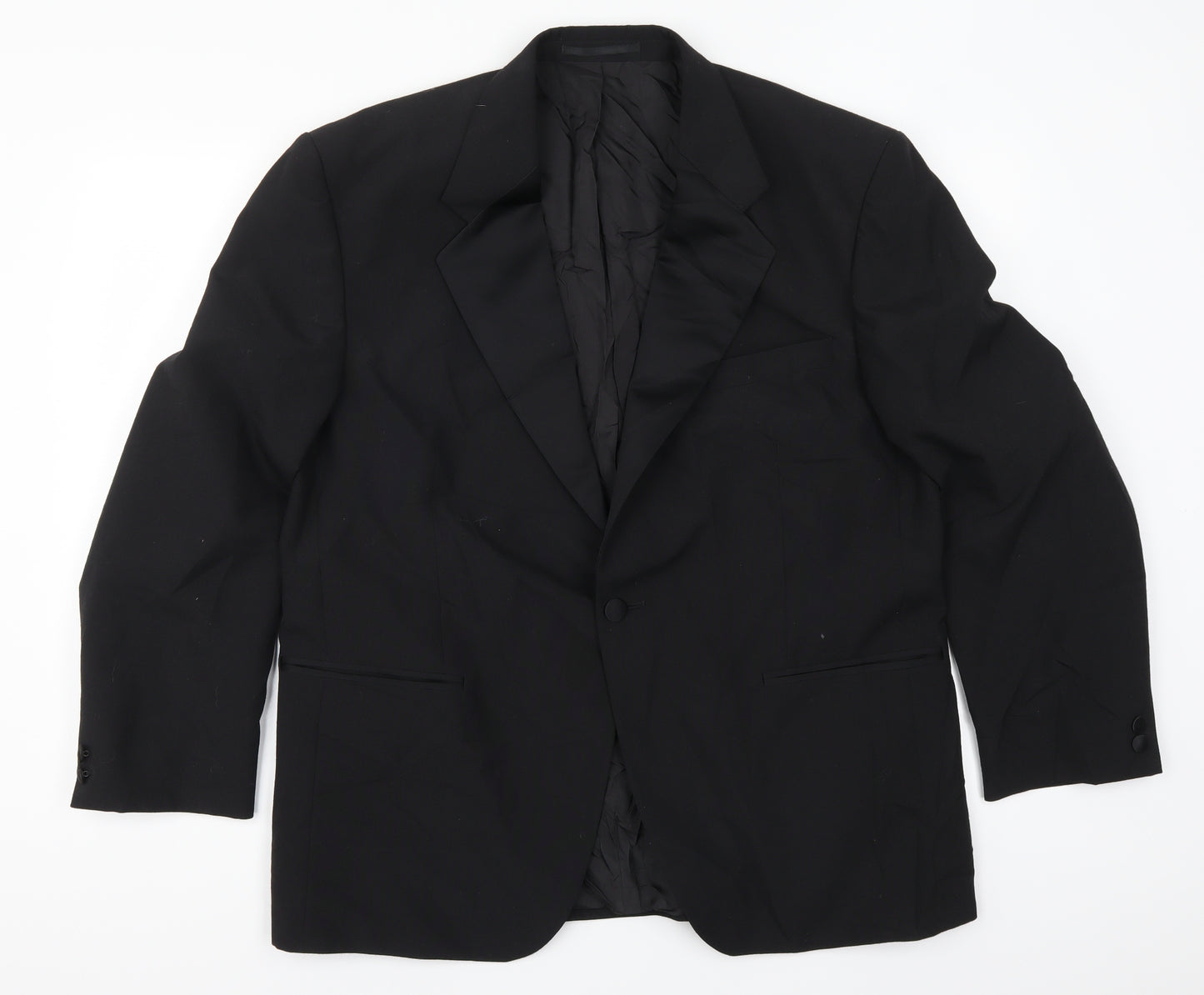 Preworn Mens Black   Jacket Suit Jacket Size 44
