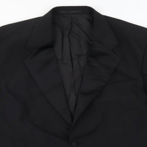 Preworn Mens Black   Jacket Suit Jacket Size 44