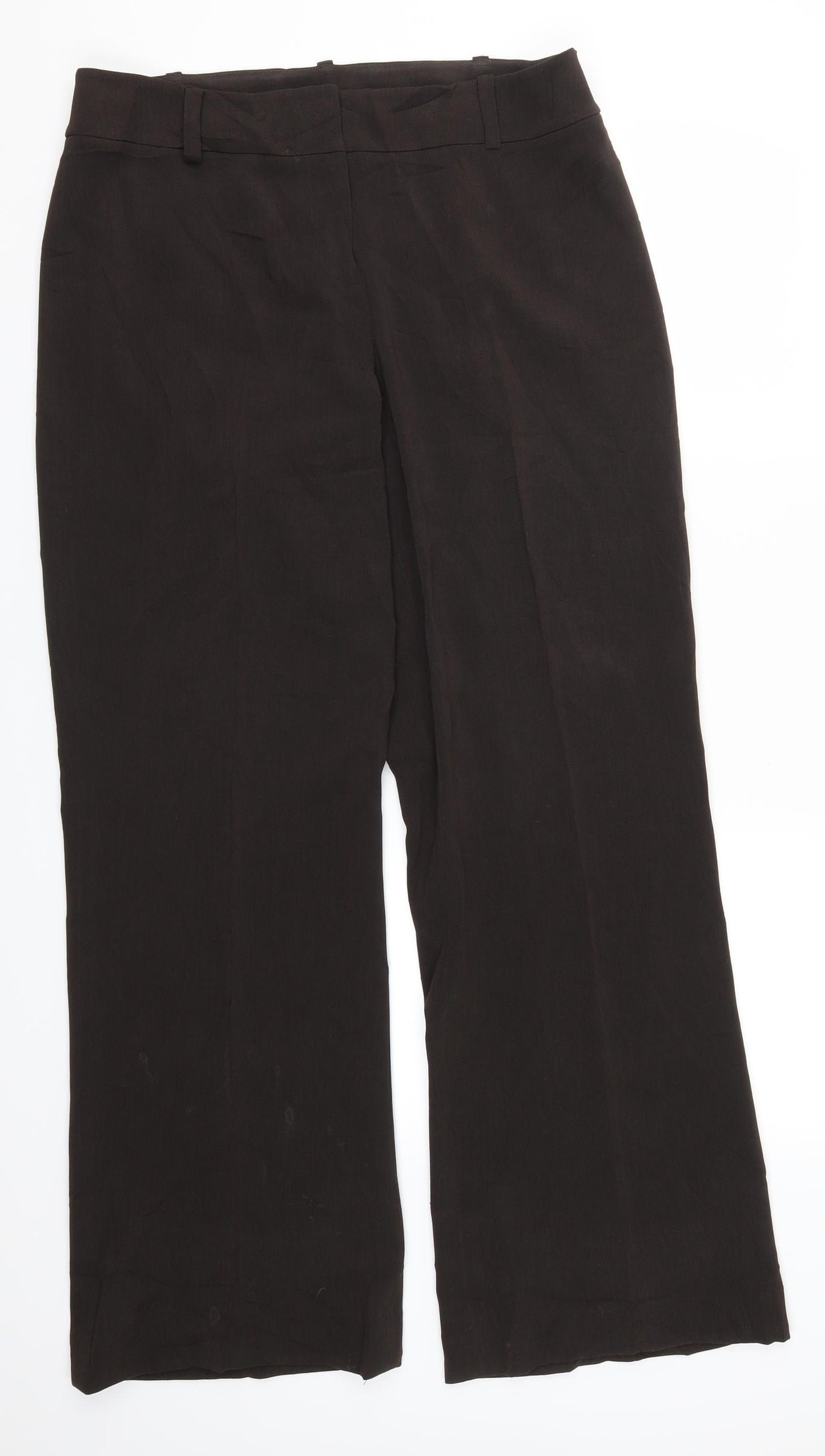 Planet Womens Brown   Trousers  Size 12 L30 in