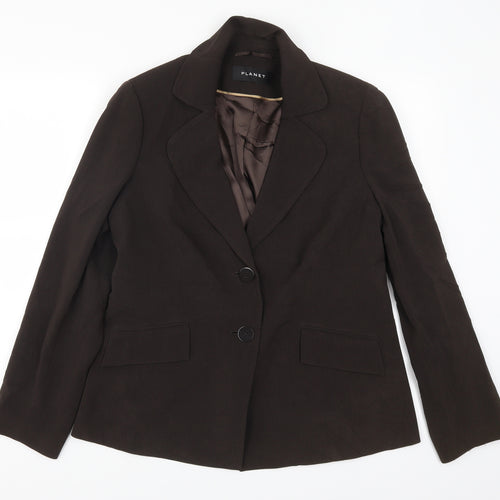 Planet Womens Brown   Jacket Suit Jacket Size 14