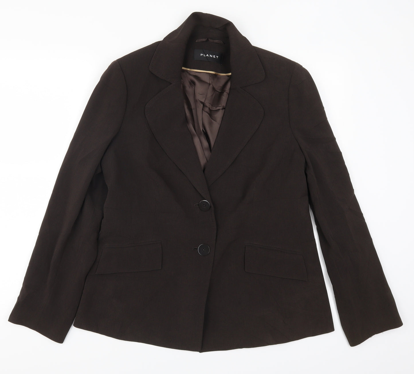 Planet Womens Brown   Jacket Suit Jacket Size 14