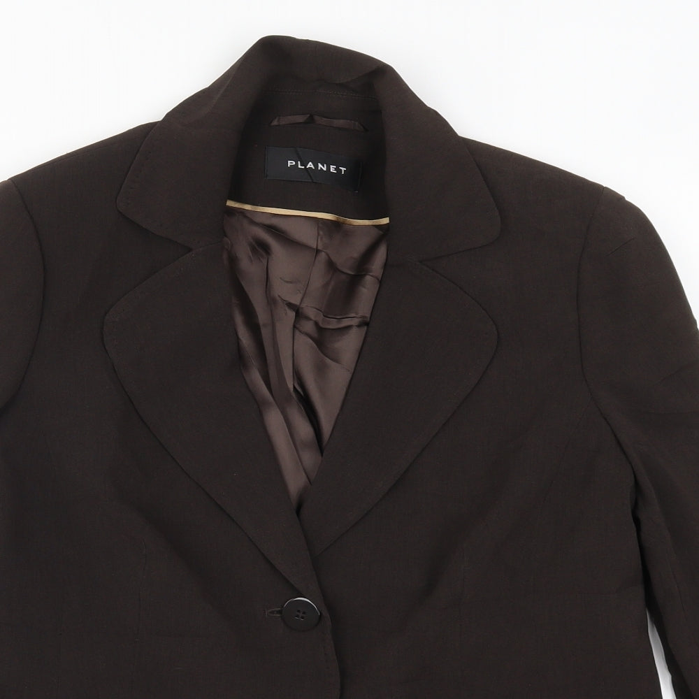 Planet Womens Brown   Jacket Suit Jacket Size 14