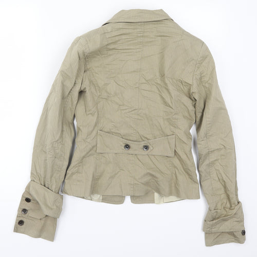 Imperial Womens Beige Striped  Jacket  Size M