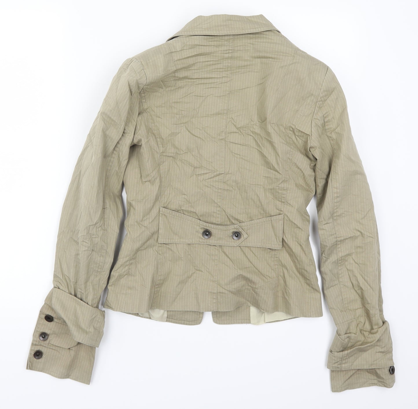 Imperial Womens Beige Striped  Jacket  Size M