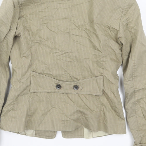Imperial Womens Beige Striped  Jacket  Size M