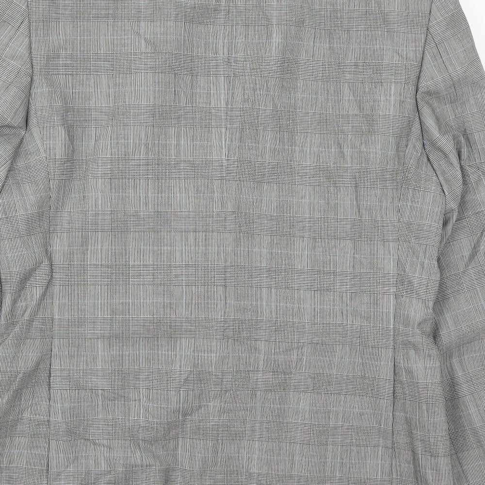 New & Lingwood Mens Grey Check  Jacket Suit Jacket Size 40