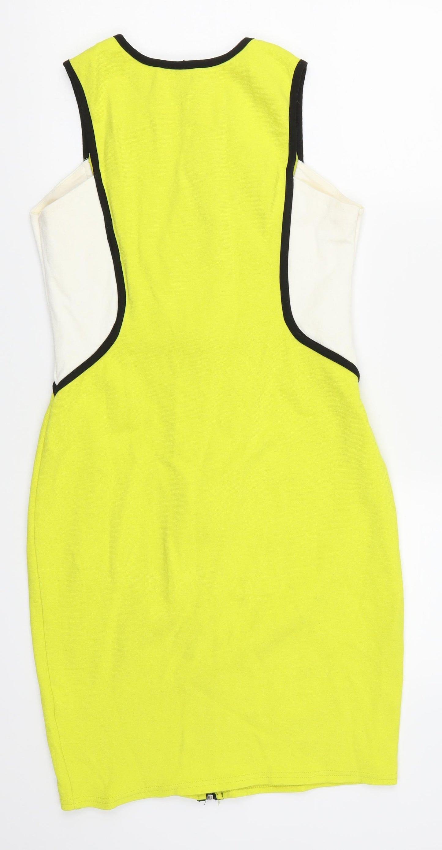 River Island Womens Yellow Colourblock  Bodycon  Size 12