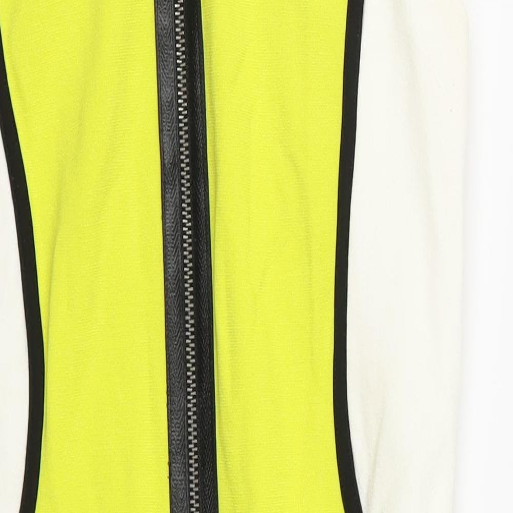 River Island Womens Yellow Colourblock  Bodycon  Size 12