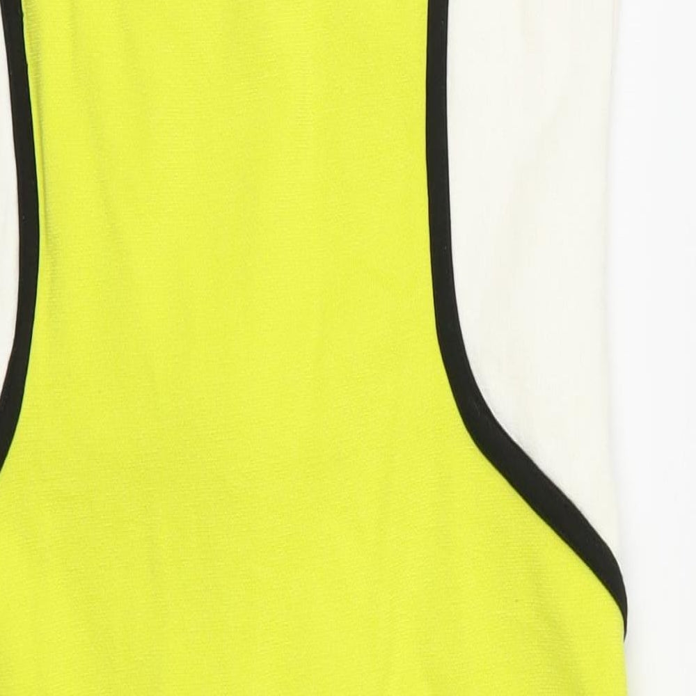 River Island Womens Yellow Colourblock  Bodycon  Size 12