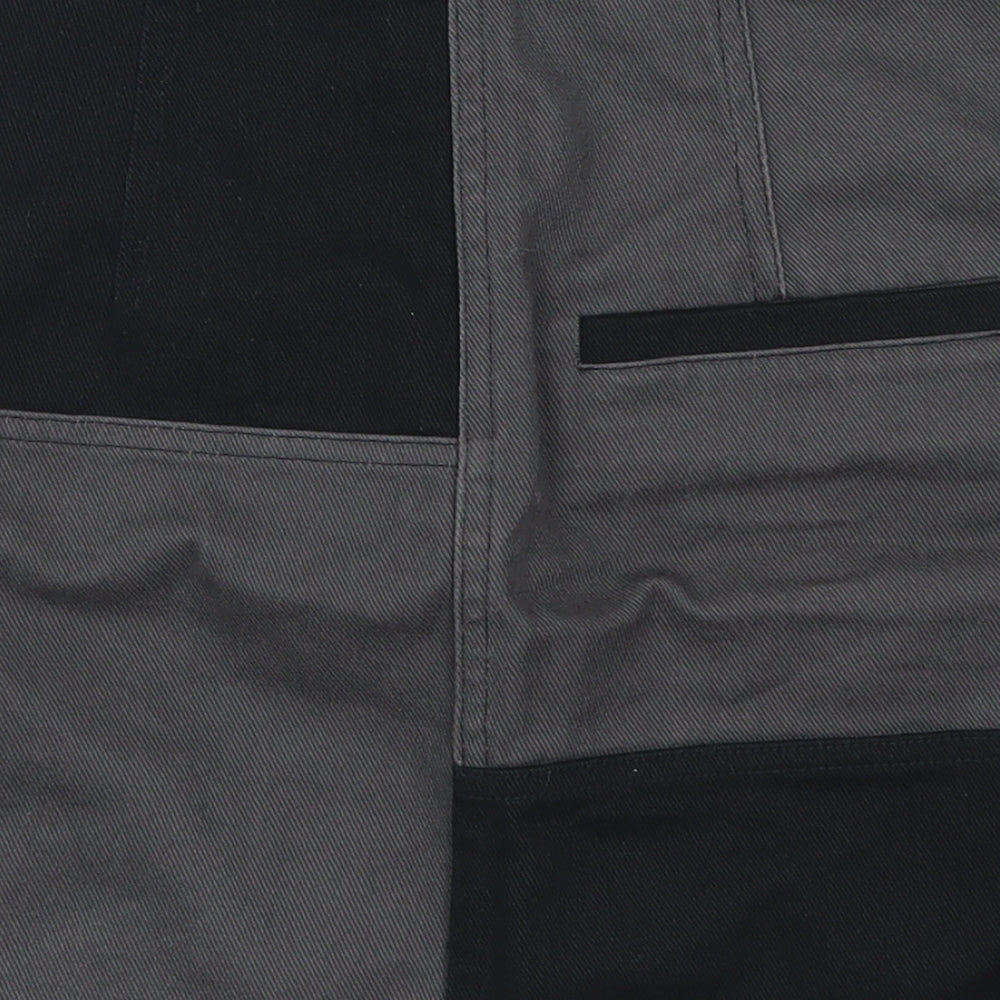 & Other Stories Womens Grey Geometric Denim A-Line Skirt Size 8  - Colour Block