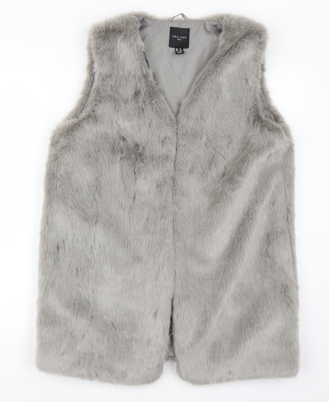 New Look Womens Grey   Gilet Jacket Size 12