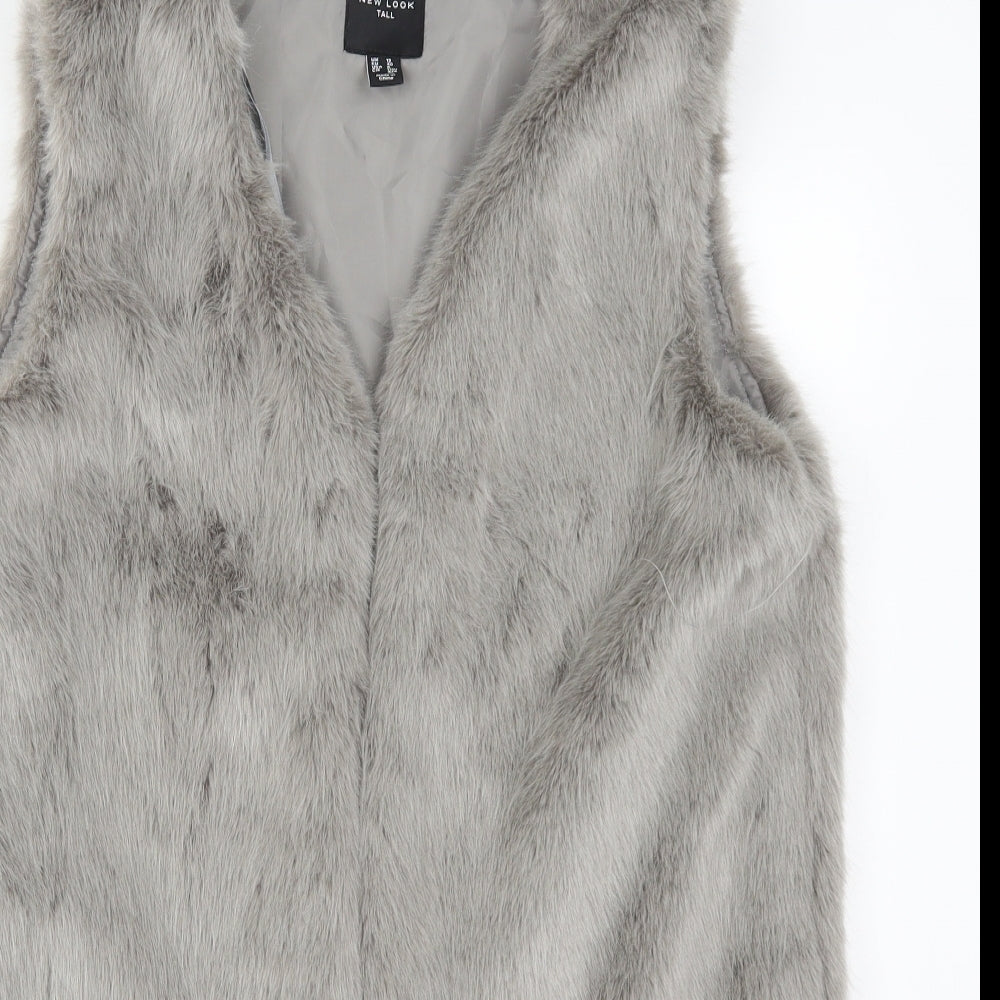New Look Womens Grey   Gilet Jacket Size 12