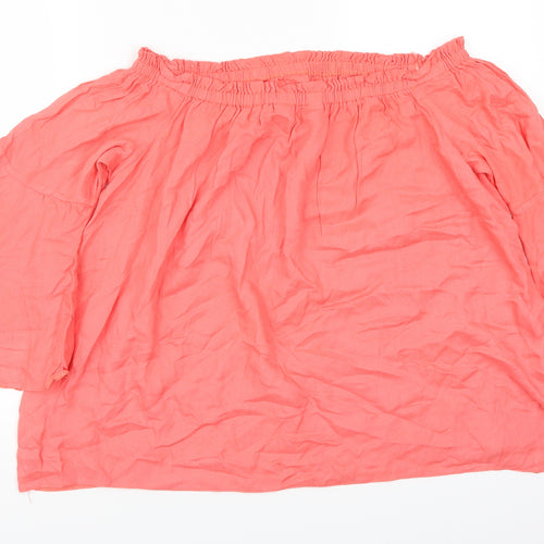 F&F Womens Pink   Basic Blouse Size 14