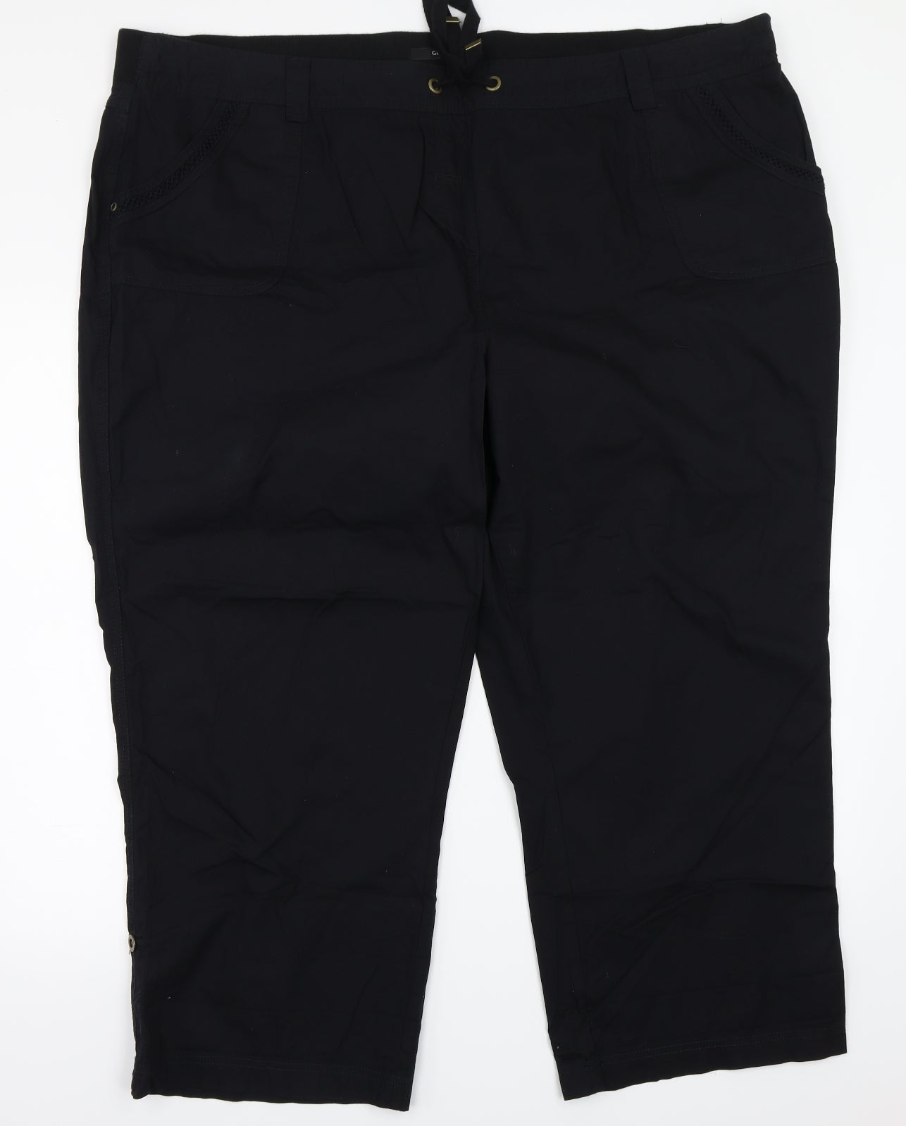 George Womens Black   Cargo Trousers Size 24 L26 in
