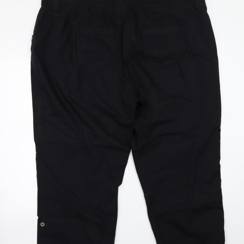 George Womens Black   Cargo Trousers Size 24 L26 in