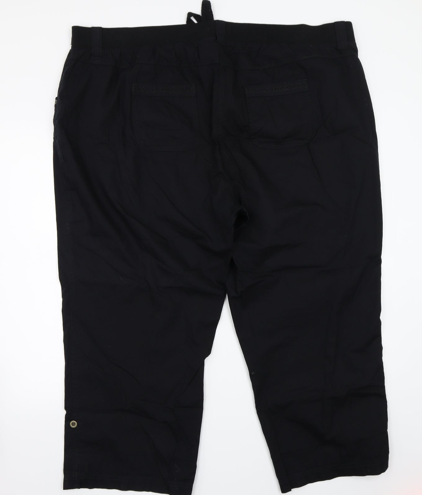 George Womens Black   Cargo Trousers Size 24 L26 in
