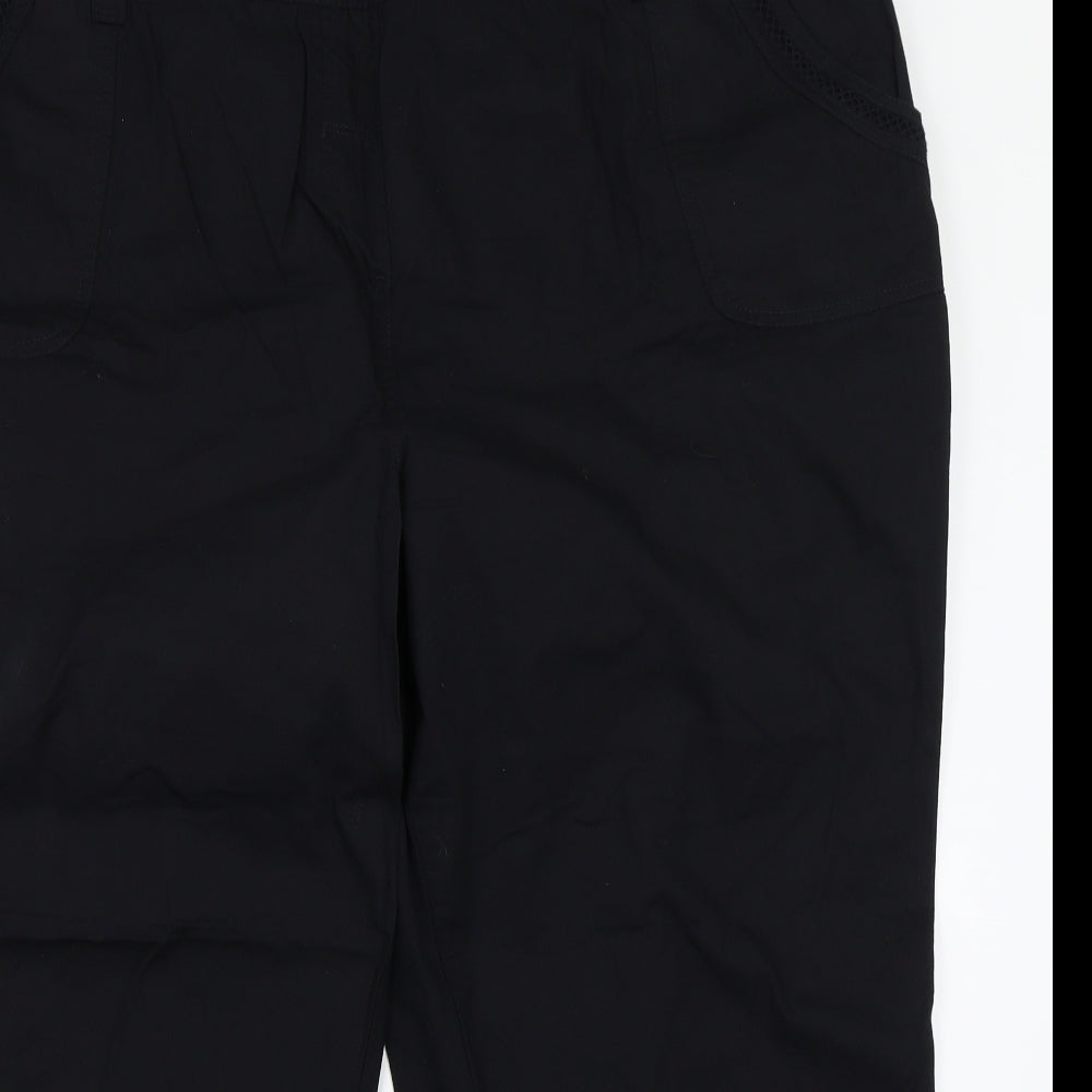 George Womens Black   Cargo Trousers Size 24 L26 in