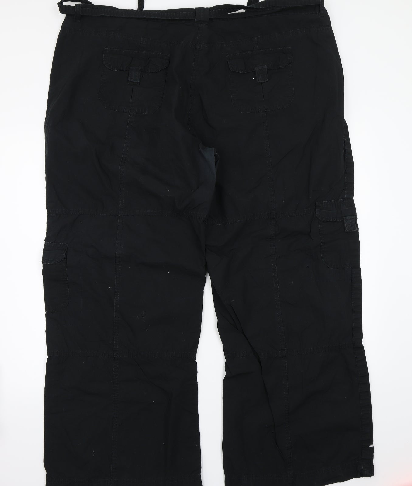 George Womens Black   Cargo Trousers Size 24 L29 in