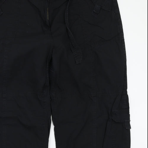 George Womens Black   Cargo Trousers Size 24 L29 in