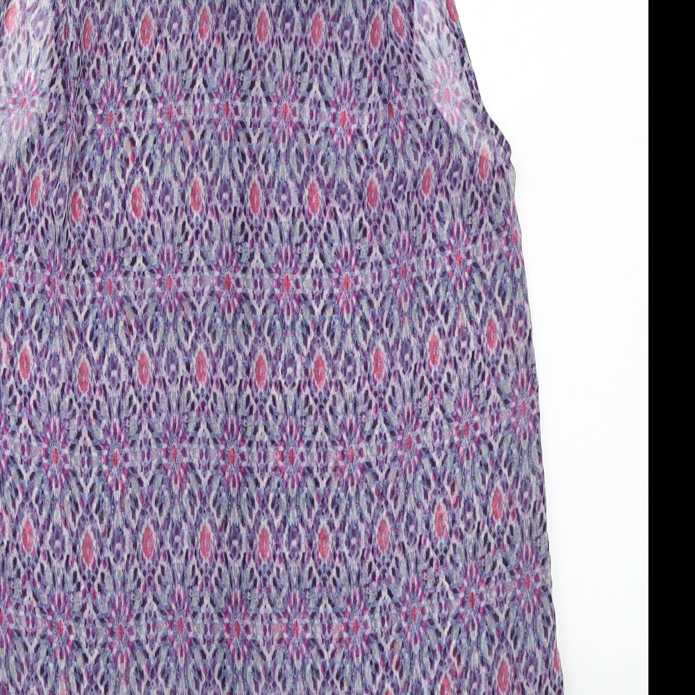 H&M Womens Purple   Basic Blouse Size 8