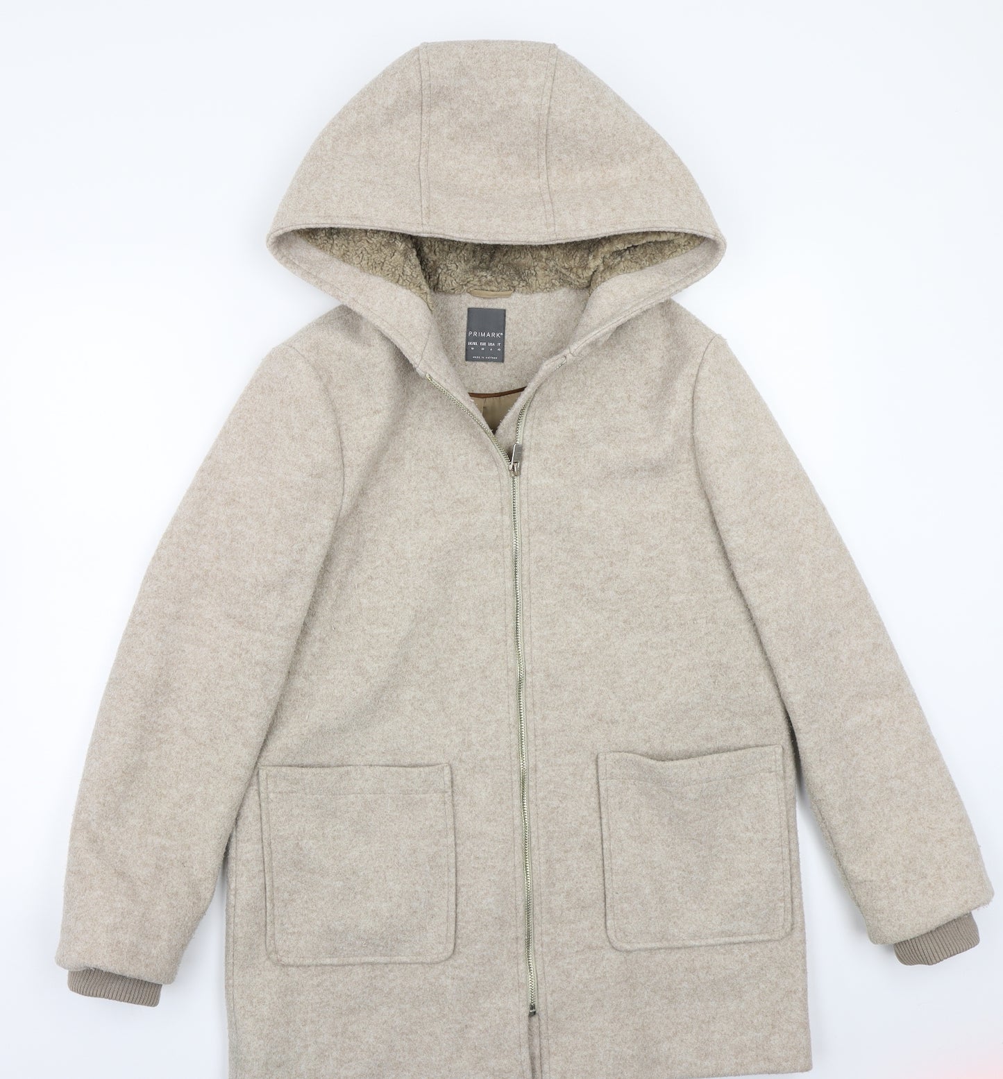 Primark Womens Beige   Jacket Coat Size 10