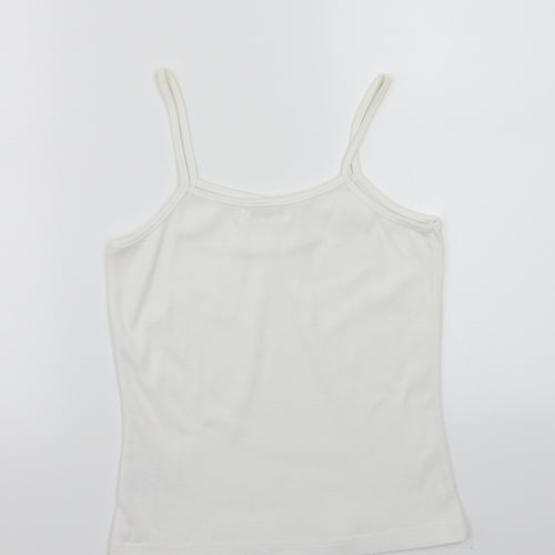 fabrizio Womens White   Basic T-Shirt Size M