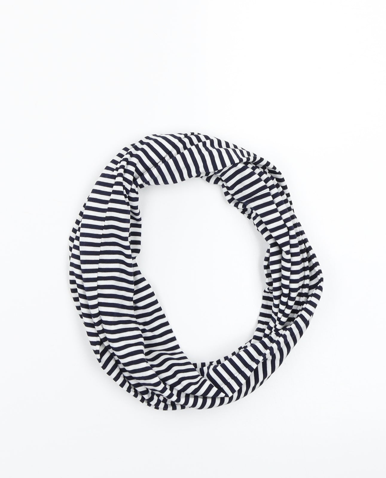 Preworn Womens White Striped   Scarf