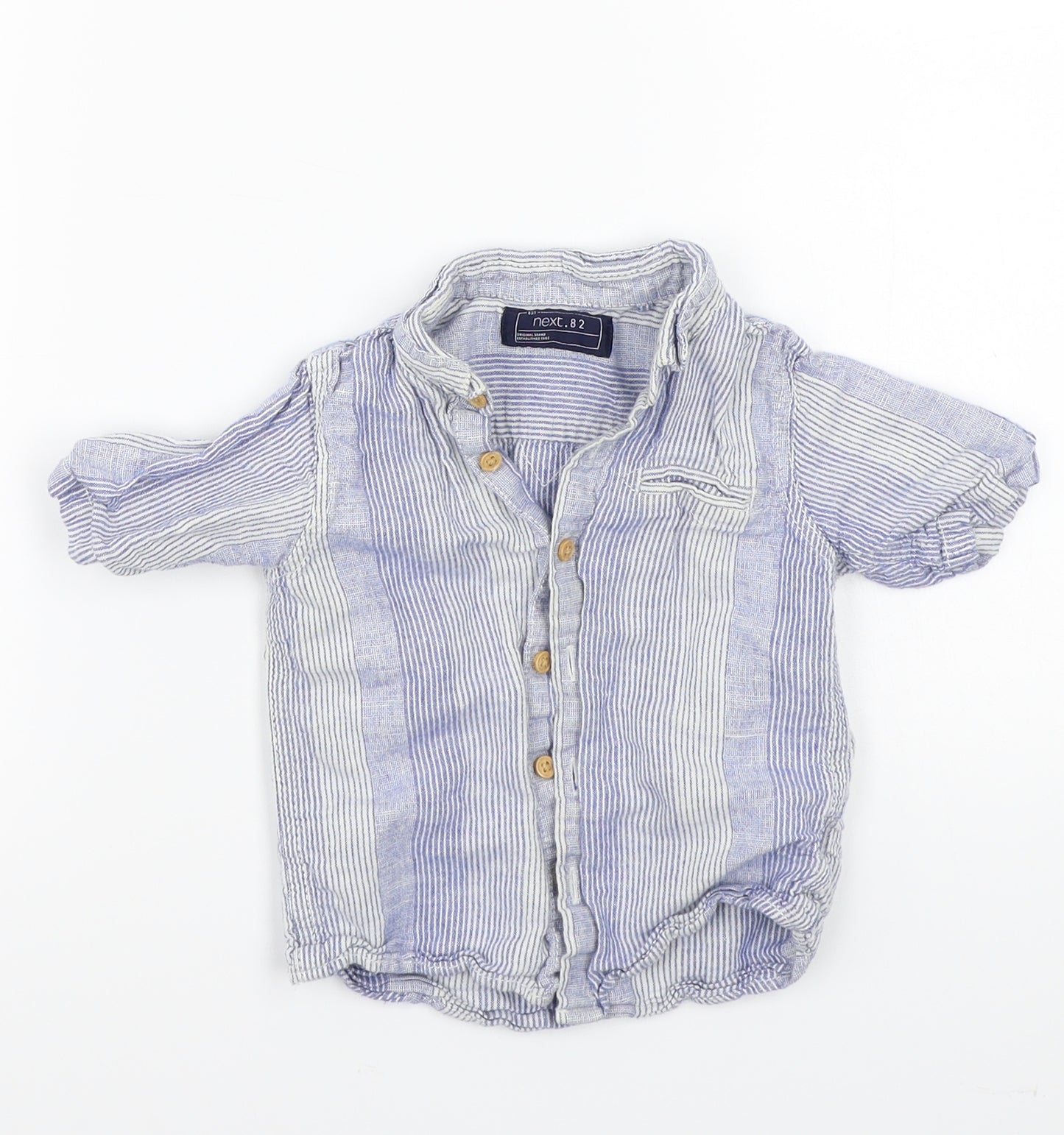 NEXT Boys Blue   Basic Button-Up Size 12-18 Months