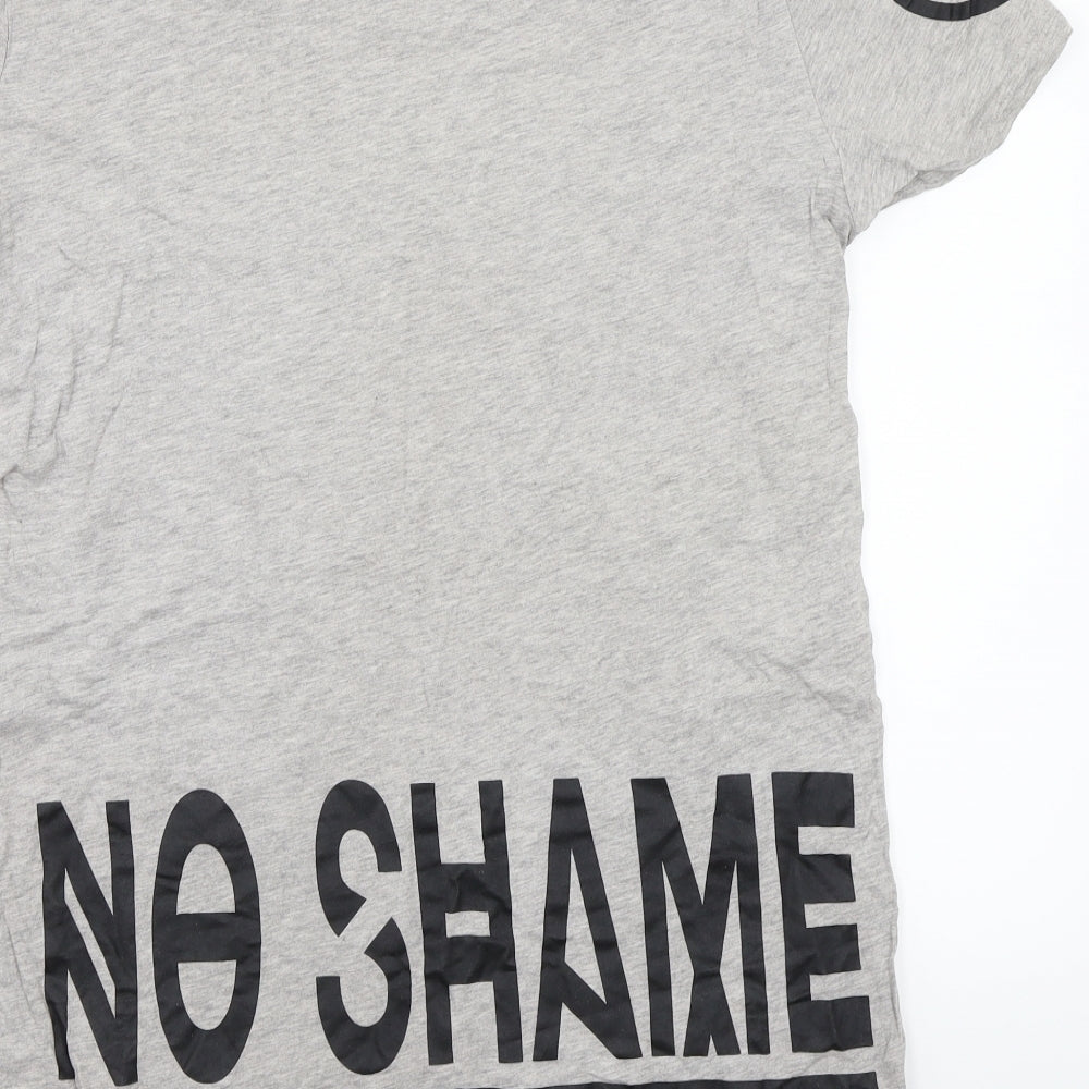 H&M Womens Grey   Basic T-Shirt Size S