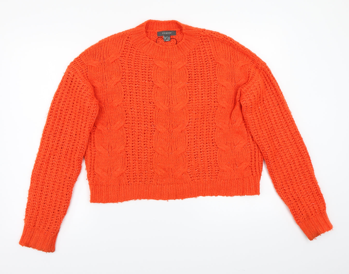 Primark Womens Orange   Pullover Jumper Size S