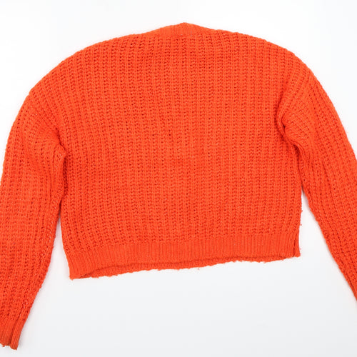 Primark Womens Orange   Pullover Jumper Size S