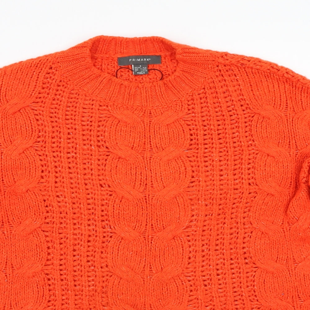 Primark Womens Orange   Pullover Jumper Size S