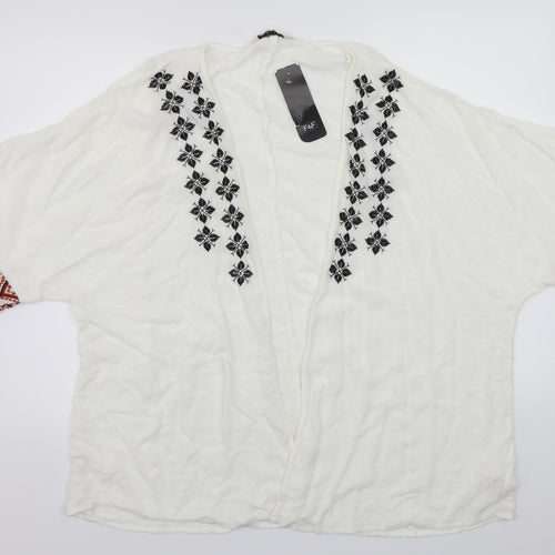 F&F Womens White   Cardigan Jumper Size 14