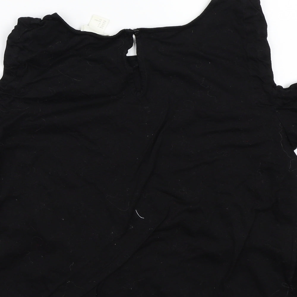 H&M Womens Black   Basic T-Shirt Size S
