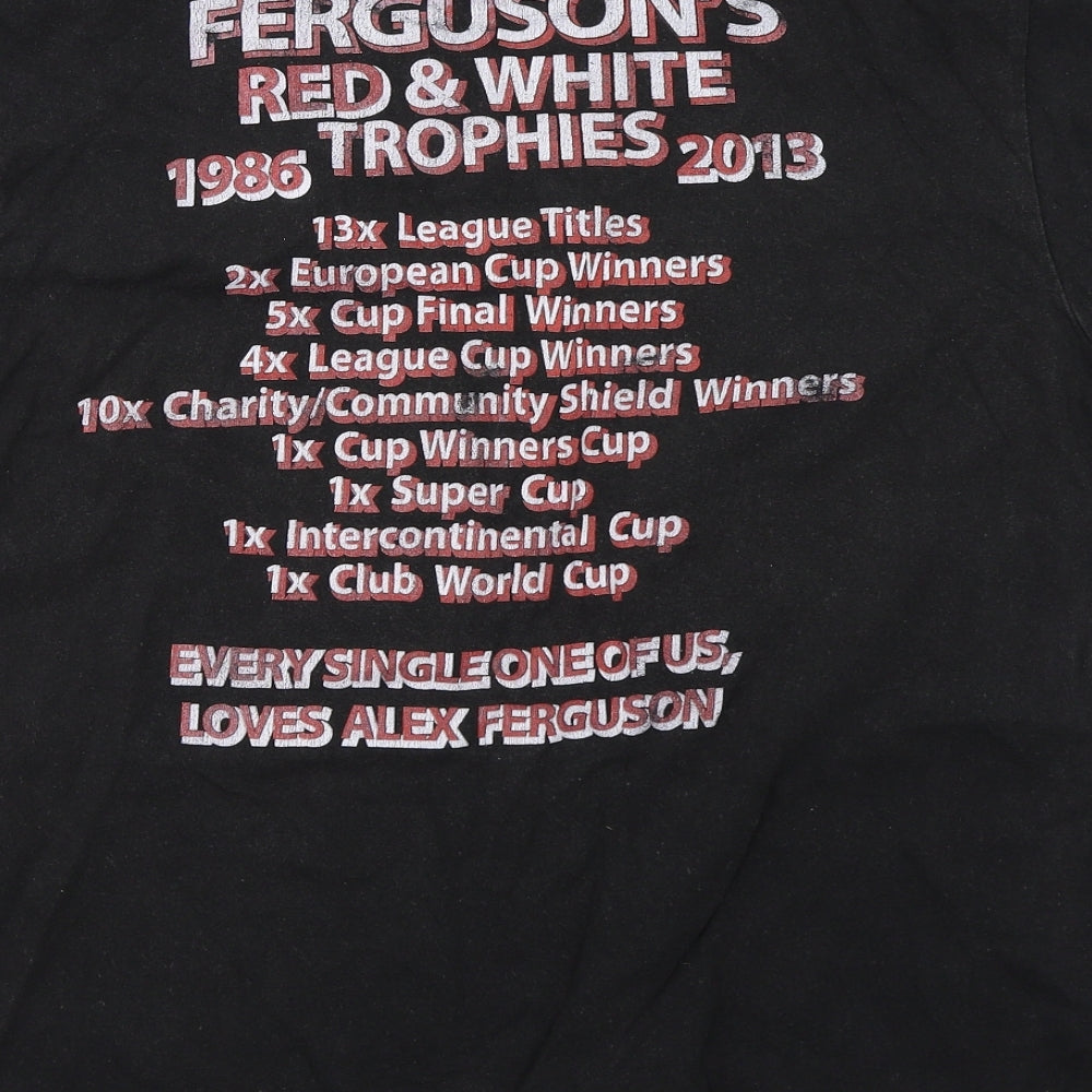 Club Womens Black   Basic T-Shirt Size L