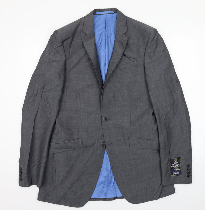 Marks and Spencer Mens Grey   Jacket Suit Jacket Size 38