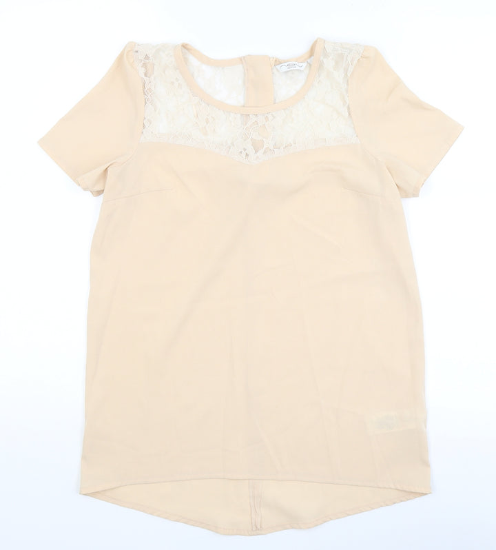 New Look Womens Pink   Basic Blouse Size 8