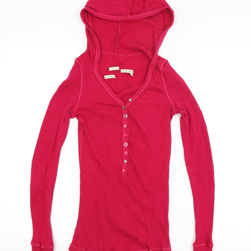 River Island Womens Pink   Pullover Hoodie Size 8