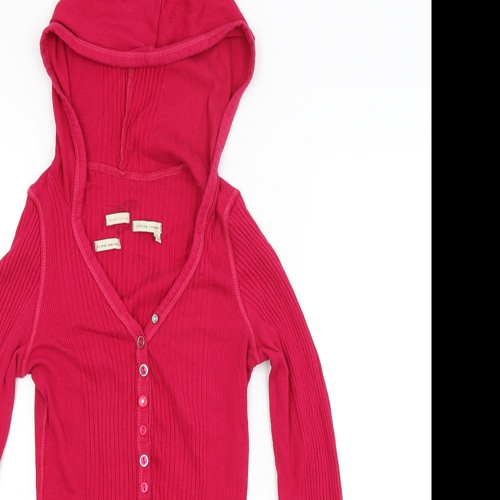 River Island Womens Pink   Pullover Hoodie Size 8