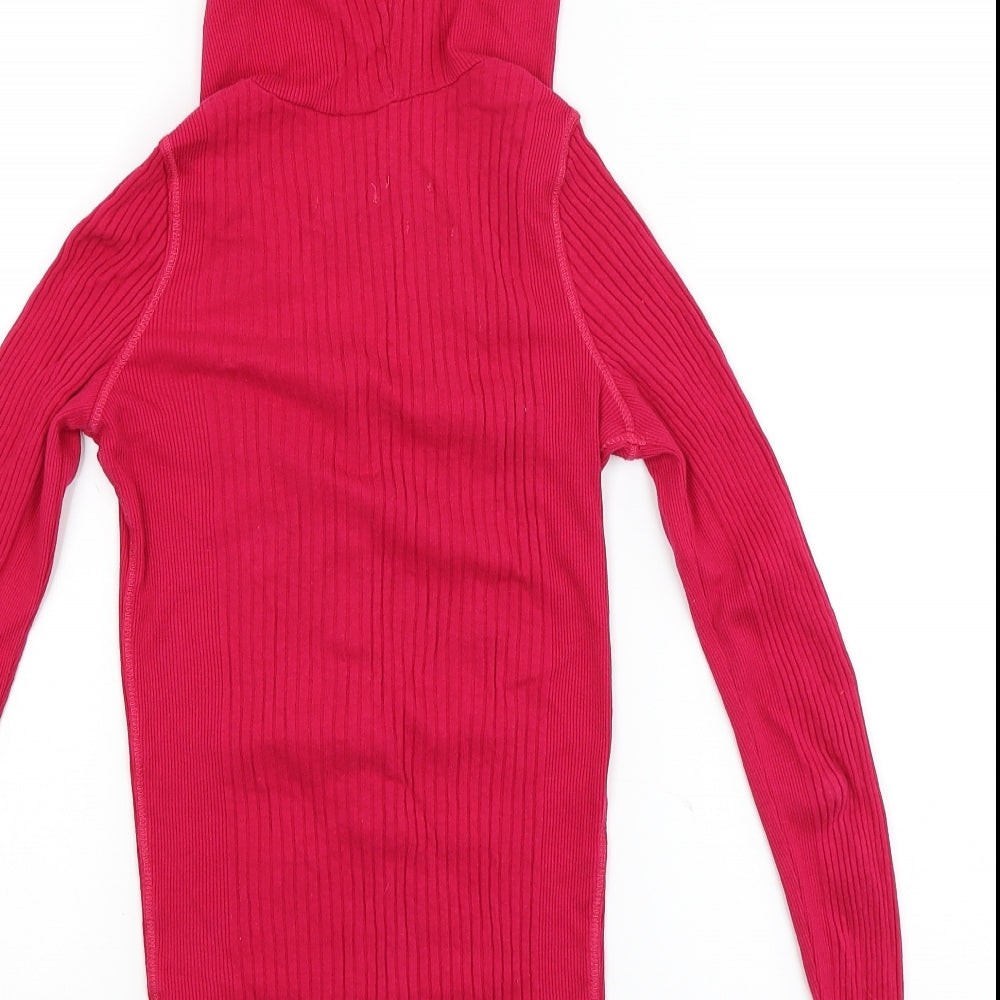 River Island Womens Pink   Pullover Hoodie Size 8