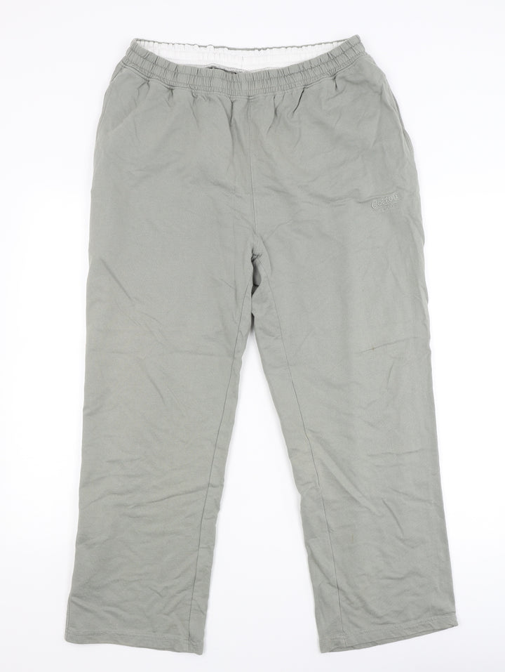 Cotton Traders Womens Grey Sweatpants Trousers Size L L25 in