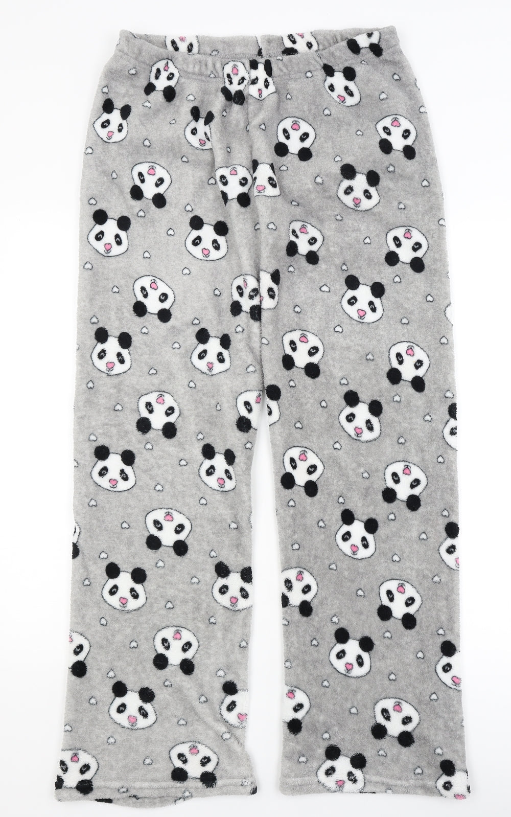 Love to Lounge Womens Grey Solid  Babydoll Lounge Pants Size L  - PANDA