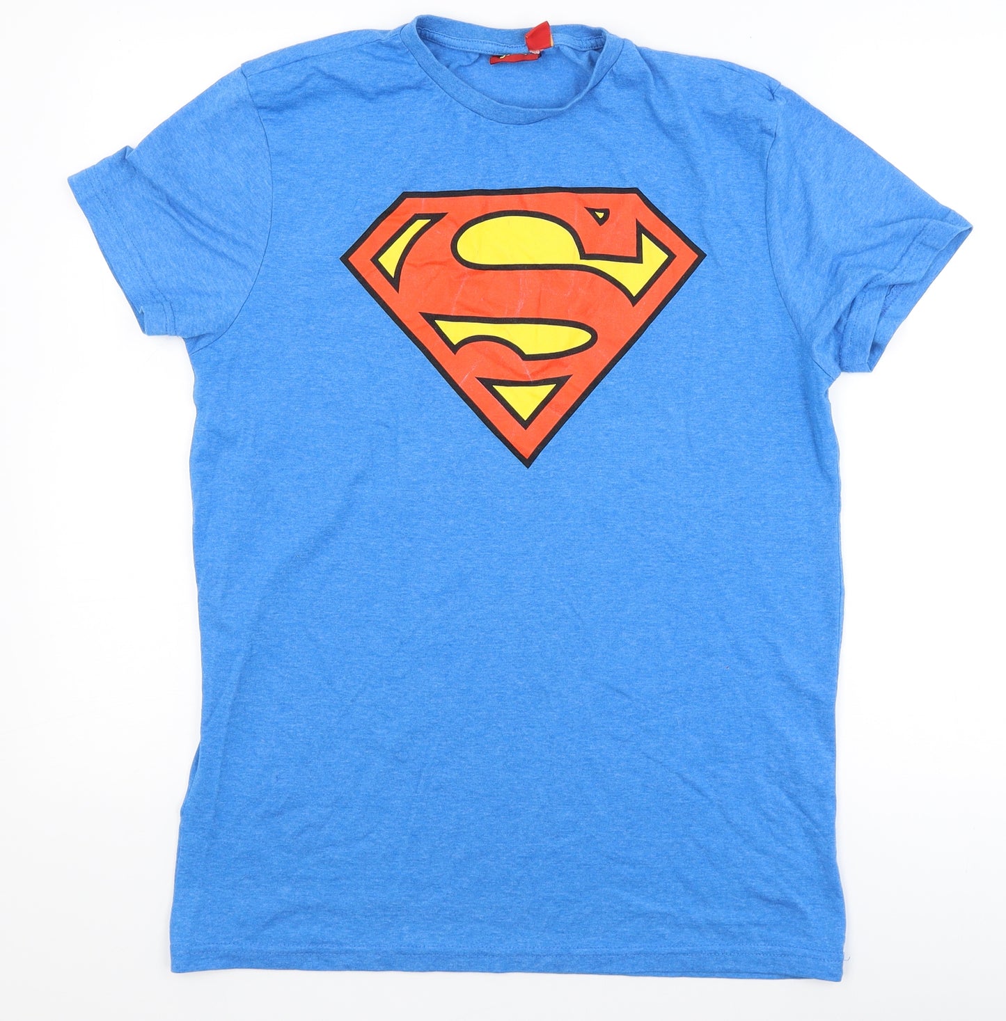 Cedar Wood State Mens Blue    T-Shirt Size L  - superman