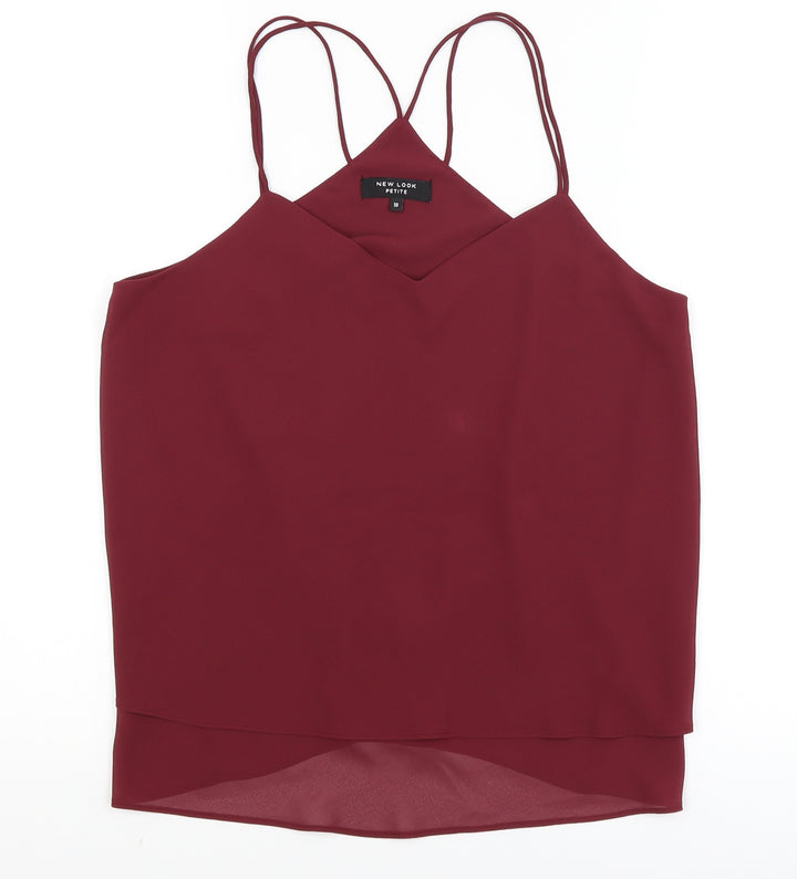 New Look Womens Red   Camisole Tank Size 10